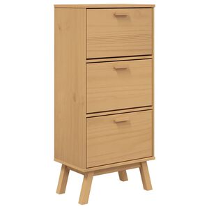 vidaXL Kenk&auml;kaappi OLDEN ruskea 55x35x120 cm t&auml;ysi m&auml;nty