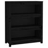 vidaXL Kirjahylly musta 80x35x97 cm t&auml;ysi m&auml;nty