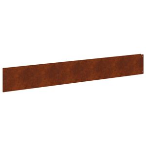 vidaXL Nurmireunus 10 kpl 100 x 15 cm Ter&auml;s Ruosteinen