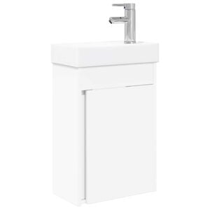 vidaXL Kylpyhuoneen kaappi hanalla valkoinen 40,5 x 22,5 x 62 cm