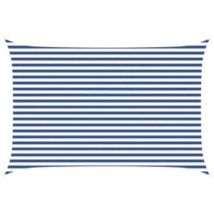 vidaXL Aurinkosuojapurje Sininen ja valkoinen 4,5 x 3 m