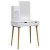 vidaXL Meikkip&ouml;yt&auml;sarja FAUSKE 3 pcs valkoinen 76 x 50 x 143 cm