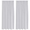 vidaXL Verhosatiini 2 pcs Vaaleanharmaa 175 x 140 cm Polyesteri