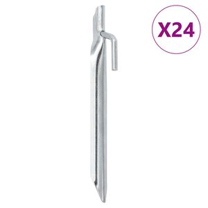 vidaXL Telttatapit 24 kpl V-muotoiset 17 cm &Oslash;20 mm galvanoitu ter&auml;s