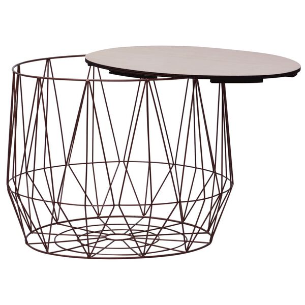 vidaXL Sohvapöytä 2 kpl kupari