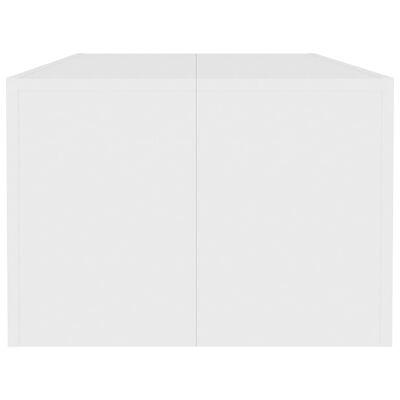 vidaXL Sohvapöytä valkoinen 110x50x35 cm lastulevy