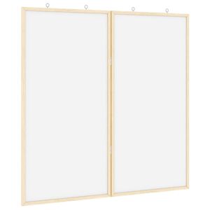 vidaXL Ilmoitustaulu 80 x 80 x 1.4 cm T&auml;ysi m&auml;nty Valkoinen Taitettava
