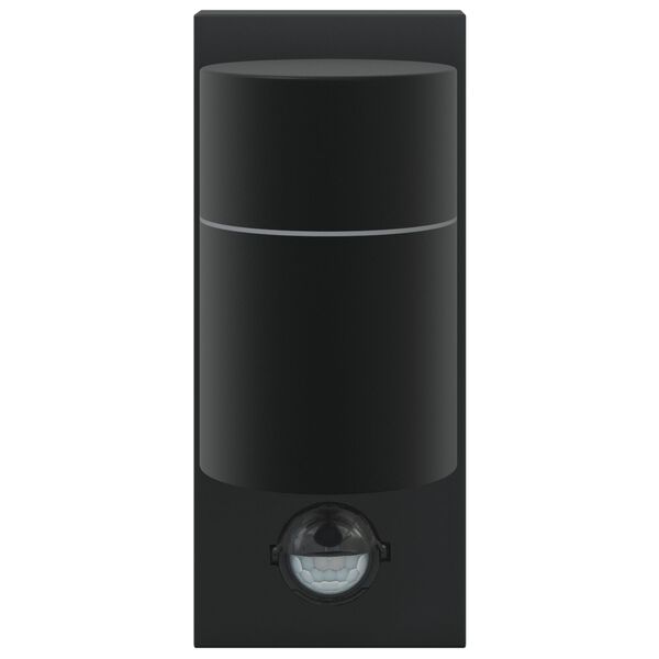 vidaXL Ulkoseinävalot 2 pcs Musta 6.5 x 10.5 x 16 cm Ruostumaton teräs