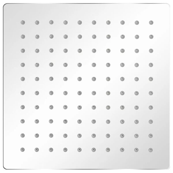 vidaXL Sadesuihkup&auml;&auml; 2 kpl ruostumaton ter&auml;s 20x20 cm