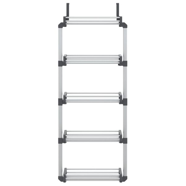vidaXL S&auml;ilytysteline oveen 5 hylly&auml; 52x20x135 cm alumiini