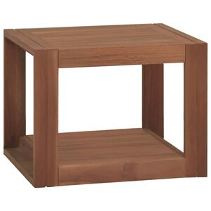 vidaXL Sein&auml;kiinnitett&auml;v&auml; kylpyhuoneen kaappi 45x45x35 cm t&auml;ysi tiikki
