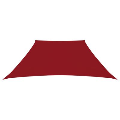 vidaXL Aurinkopurje Oxford-kangas puolisuunnikas 2/4x3 m punainen