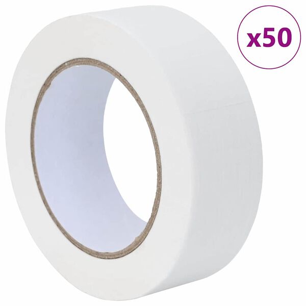 vidaXL Maalaustelat 50 pcs Valkoinen 38mm x 50m Paperi