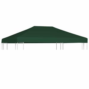 vidaXL Huvimajan katto 310 g/m&sup2; 4x3 m vihre&auml;