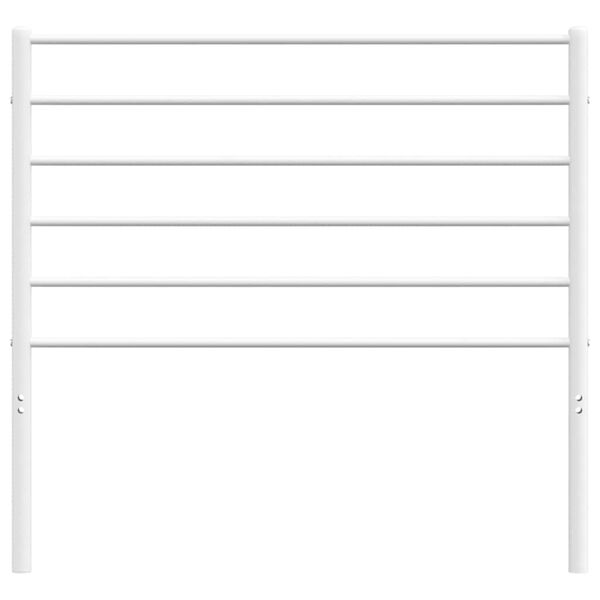 vidaXL Metallinen vaihtop&auml;&auml;ty valkoinen 100 cm