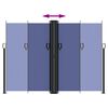 vidaXL Sisäänvedettävä sivumarkiisi sininen 180x600 cm