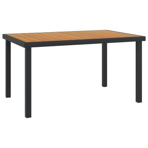 vidaXL Puutarhap&ouml;yt&auml; ruskea 140x90x74,5 cm alumiini ja WPC