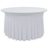 vidaXL Venyv&auml;t p&ouml;yt&auml;liinat 2 kpl helmalla 150 x 74 cm valkoinen