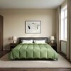 vidaXL Koko Vuoden Peitto Quiltottu Vihre&auml; 240 x 260 cm Mikrokuitu