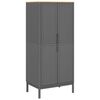 vidaXL Vaatekaappi FLORO harmaa 77x53x171 cm t&auml;ysi m&auml;nty