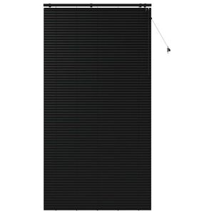 vidaXL Venezia-verho Musta 125 x 250 cm 35 mm