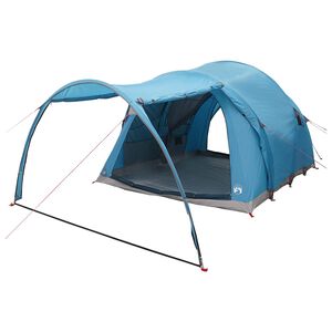 vidaXL Tunneliteltta 370 x 275 x 210 cm Sininen Polyesteri ja ter&auml;s