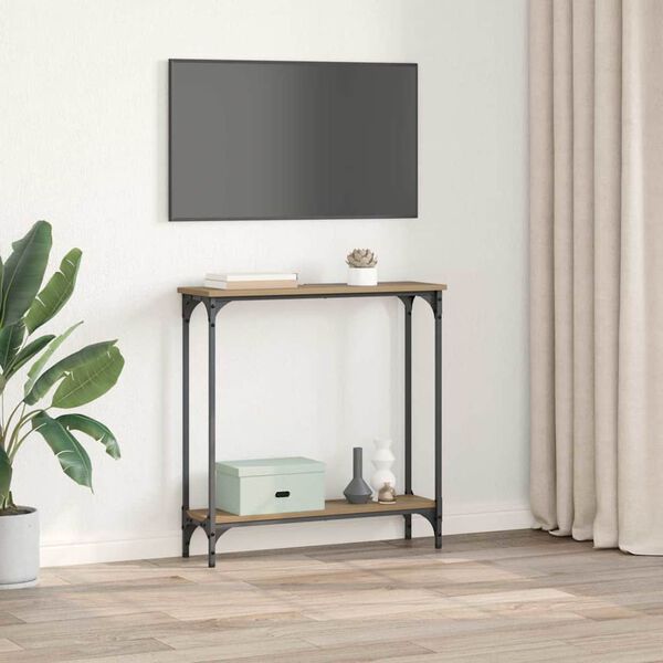 vidaXL Konsolip&ouml;yt&auml; Artisan tammi 75 x 22,5 x 75 cm Tekninen puu