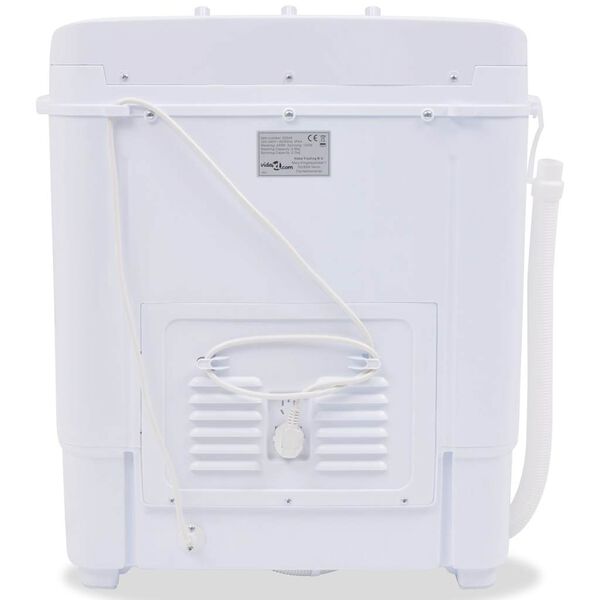 vidaXL Minipesukone Kaksi rumpua 5,6 kg