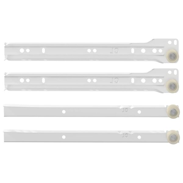 vidaXL Laatikkosanka 2 pcs Valkoinen 250 mm Ter&auml;s