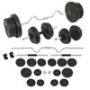 vidaXL K&auml;si- ja levypainosarja 60 kg