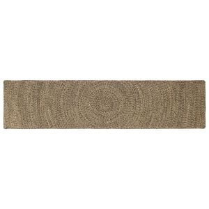 vidaXL Alue matot Luonnollinen ja musta 60 x 250 cm Juutti