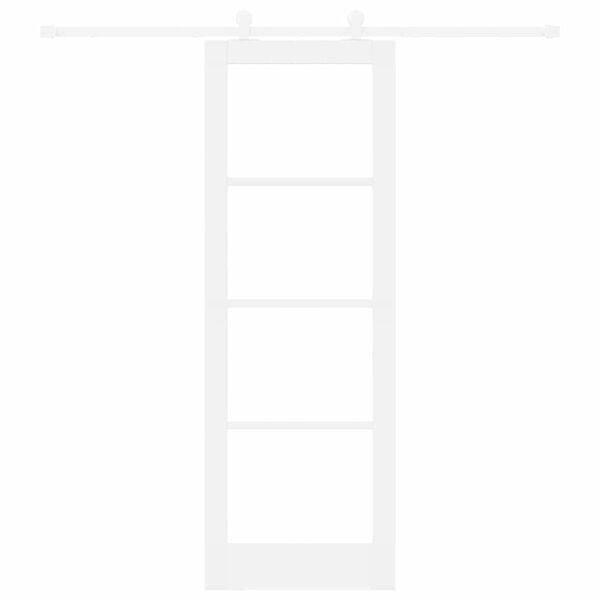 vidaXL Liukuovi ORKDAL Valkoinen 73,5 x 211 cm T&auml;ysi m&auml;nty ja lasi