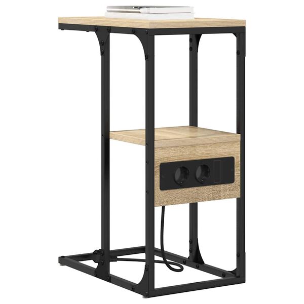 vidaXL Y&ouml;p&ouml;yt&auml;kaappi Sonoma tammi 41.5 x 26 x 60.5 cm Tekninen puu