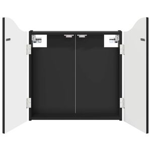vidaXL Dartboard-kaappi Musta 56 x 12 x 63 cm Tekninen puu