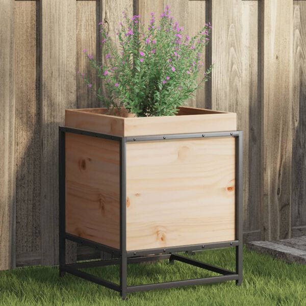 vidaXL Kukkalaatikko 40x40x50 cm t&auml;ysi m&auml;nty