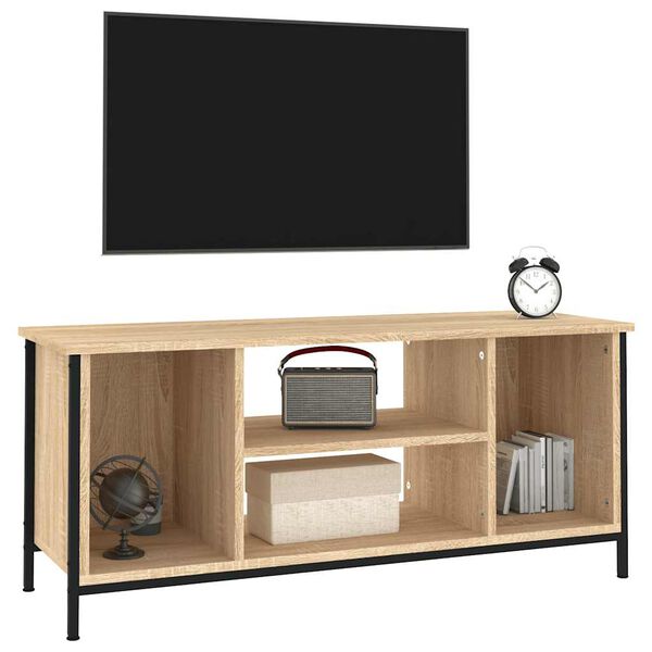 vidaXL TV-taso Sonoma-tammi 102x35x45 cm tekninen puu