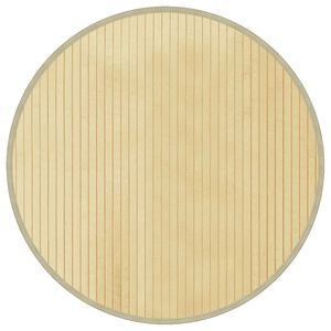 vidaXL Py&ouml;re&auml; Matto Vaalea Luonnonv&auml;rinen 60 cm Bambu