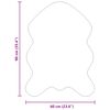 vidaXL Keinotekoista Lammasnahkaa Matto Tafalla Musta 60 x 90 cm