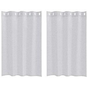 vidaXL Verhosatiini 2 pcs Vaaleanharmaa 140 x 140 cm Polyesteri