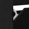 vidaXL Kenk&auml;kaappi ovella Musta tammi. 80 x 21 x 163,5 cm Tekninen puu