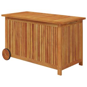 vidaXL Ulkos&auml;ilytyslaatikko py&ouml;rill&auml; 90x50x58 cm t&auml;ysi akasiapuu
