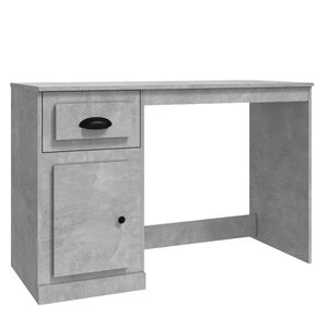 vidaXL Ty&ouml;p&ouml;yt&auml; laatikolla betoninharmaa 115x50x75 cm tekninen puu