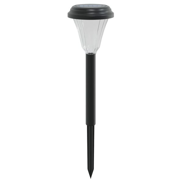 vidaXL Ulkovalo aurinkopaneeli / maapiikki 12 kpl valkoinen