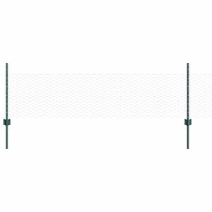 vidaXL Kuusikulmainen aita pylv&auml;&auml;ll&auml; 50 x 0,5 m PVC-pinnoitettu ter&auml;s