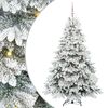 vidaXL Tekojoulukuusi 300 LED-valoilla Valkoinen 180 cm PE ja PVC