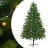 vidaXL Joulukuusi 300 LED-valoilla jalustalla Vihre&auml; 180 cm PE