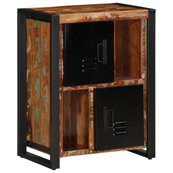 vidaXL Senkki Moniv&auml;rinen 55x35x70 cm massiivipuu kierr&auml;tetty