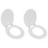 vidaXL WC-istuimet soft-close kansilla 2 kpl MDF valkoinen