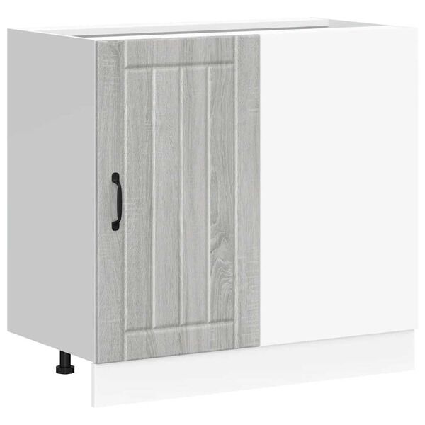 vidaXL Keitti&ouml;n alakaappi Lucca harmaa sonoma suunniteltu puu