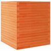 vidaXL Puutarhakukkalaatikko vahanruskea 60x60x68,5 cm t&auml;ysi m&auml;nty